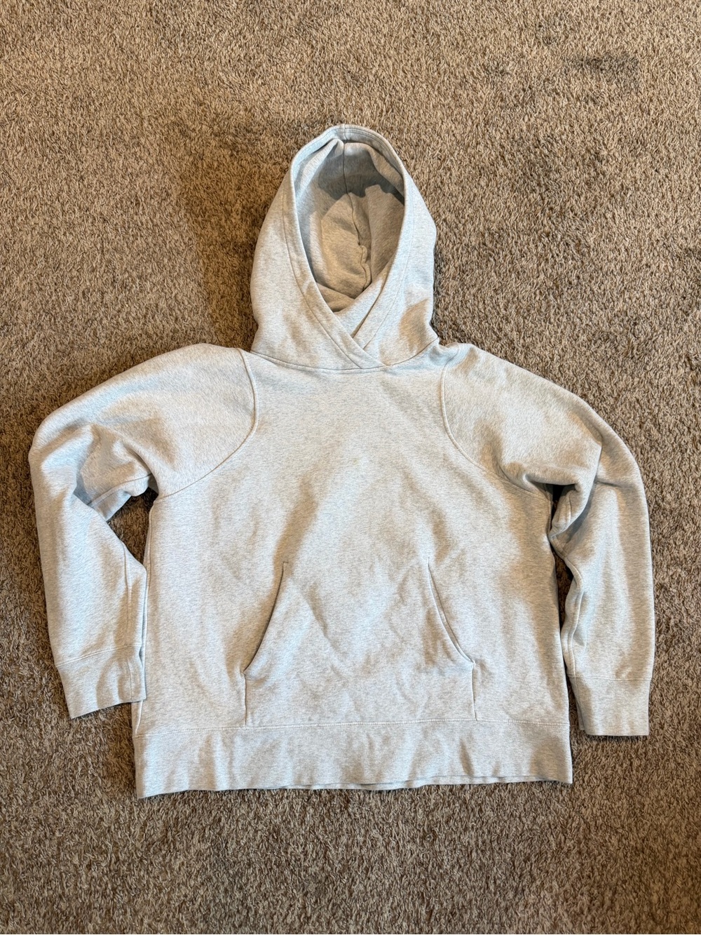 lululemon Heather Light Gray Pullover Hoodie